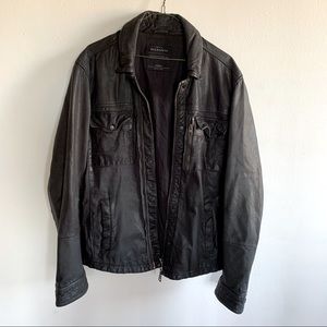 All Saints leather jacket size large